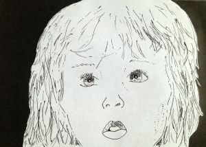 ink drawing of Child by Ella Montgomery